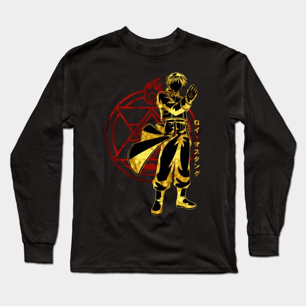 Roy Mustang Long Sleeve T-Shirt by saufahaqqi